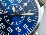 Laco Pilot Watches BASIC Aachen Blaue Stunde 39mm Blue Sunray Dial Men's Watch 862103.2