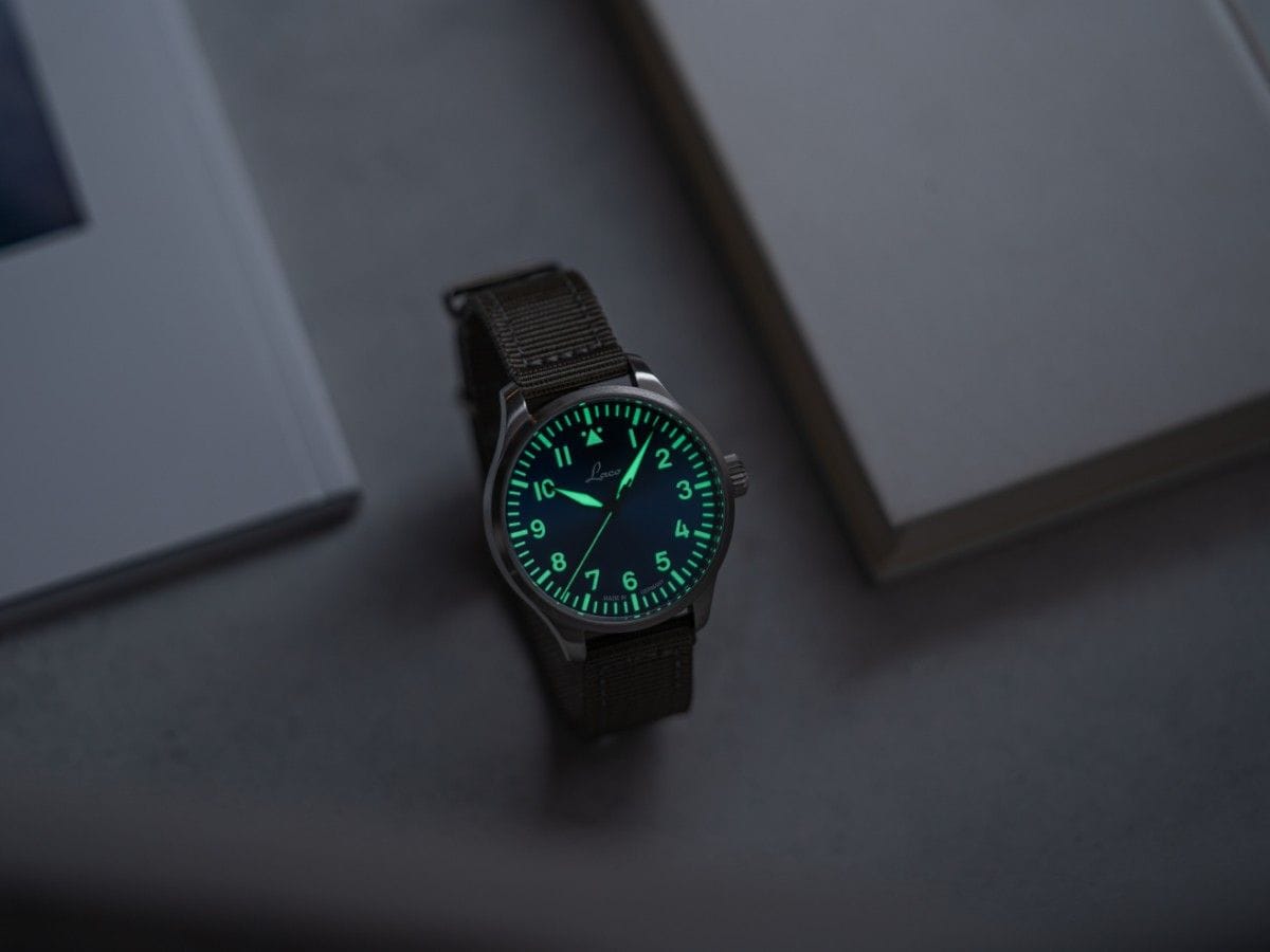 Laco Pilot Watches BASIC Augsburg Blaue Stunde 39mm Blue Sunray Dial Men's Watch 862102.2