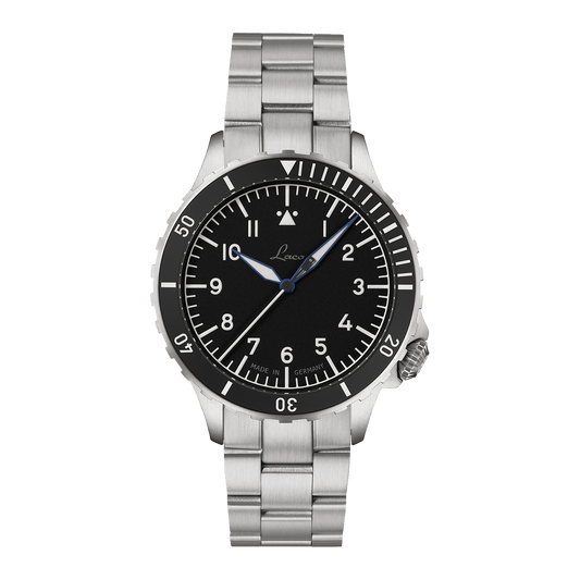 Laco Pilot Watches Special Models Köln MB 41mm Matte Black Dial Men's Watch 862191.MB