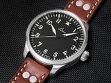 Laco Pilot Watches BASIC Augsburg 39mm Black Dial Men's Watch 861988