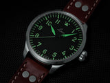 Laco Pilot Watches BASIC Augsburg 39mm Black Dial Men's Watch 861988