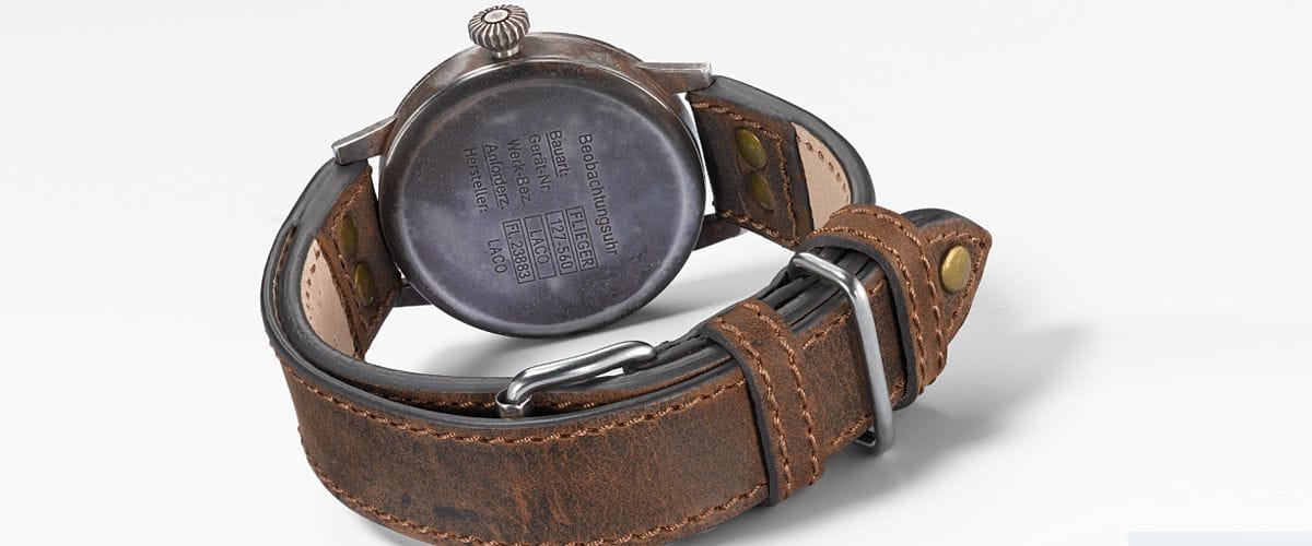 Laco Pilot Watch ORIGINAL Florenz Erbstück 42mm Cream Dial Men's Watch 861945