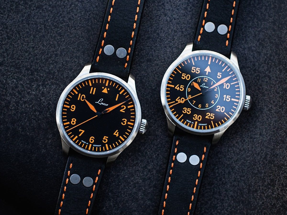 Laco Pilot Watches BASIC Neapel 39mm Black Dial Men's Watch 862129