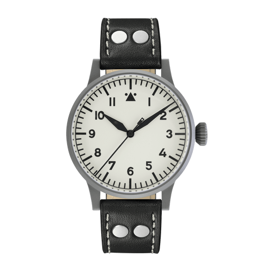 Laco Pilot Watch ORIGINAL Venedig 42mm White Dial Men's Watch 861894