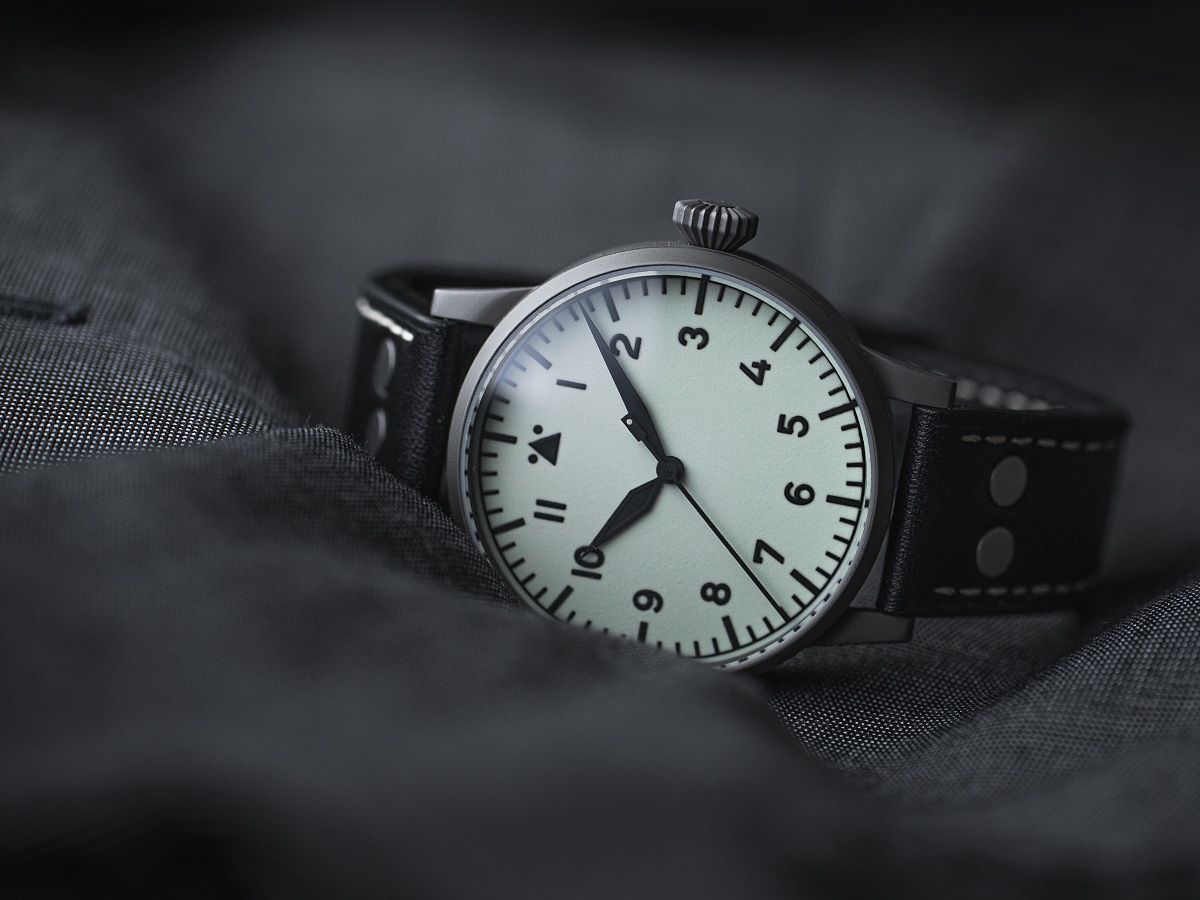 Laco Pilot Watch ORIGINAL Venedig 42mm White Dial Men's Watch 861894