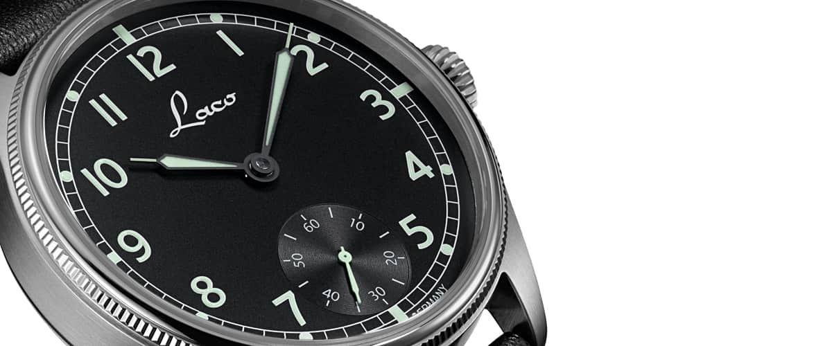 Laco Navy Watches Bremerhaven 42.5mm Matte Black Dial Men's Watch 862105.2