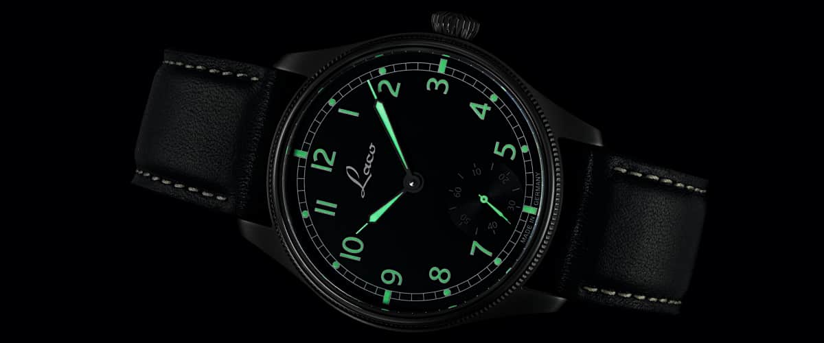 Laco Navy Watches Bremerhaven 42.5mm Matte Black Dial Men's Watch 862105.2
