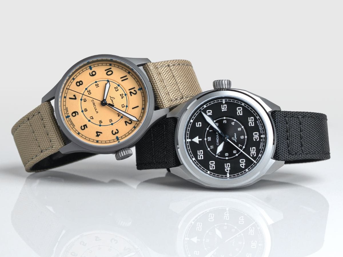 Laco Editions Pro-Lab 40mm Black and Sand Dial Men's Watch 862193