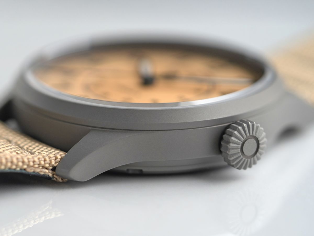 Laco Editions Pro-Lab 40mm Black and Sand Dial Men's Watch 862193