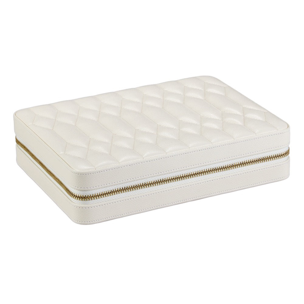 WOLF Lauren Large Zip Case Ivory 347552