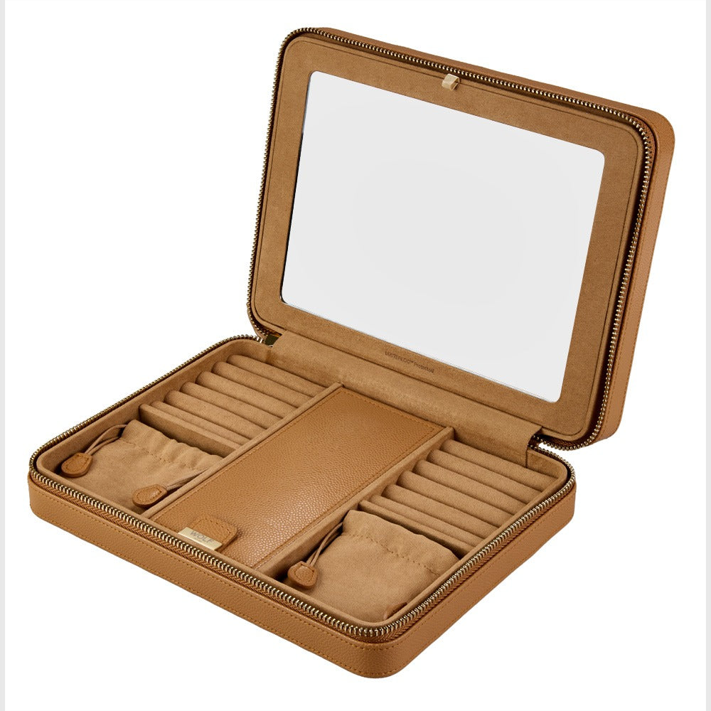 WOLF Lauren Large Zip Case Caramel 347507
