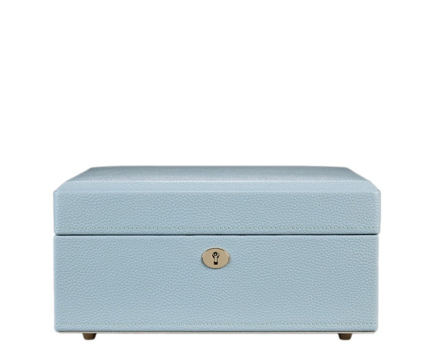 WOLF Heritage London Square Jewelry Box Ice Blue 315217