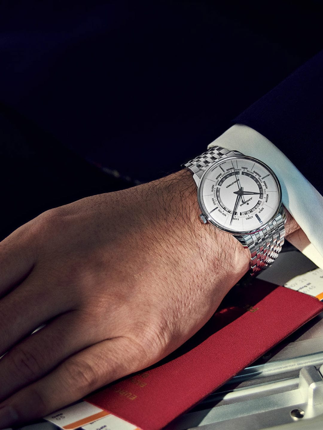 Junghans Meister Worldtimer 40.4mm Matt Silver Dial Men's Watch 27/3011.45