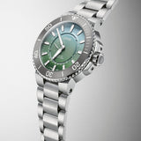 Oris Aquis Dat Watt Limited Edition II 43.5mm Green Dial Men's Watch 01 743 7734 4197-Set