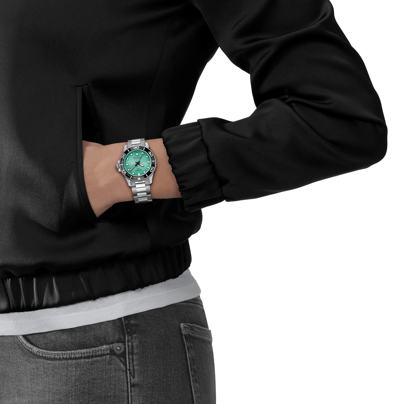 Tissot Seastar 1000 36mm Turquoise Dial Women's Watch T1202101109100
