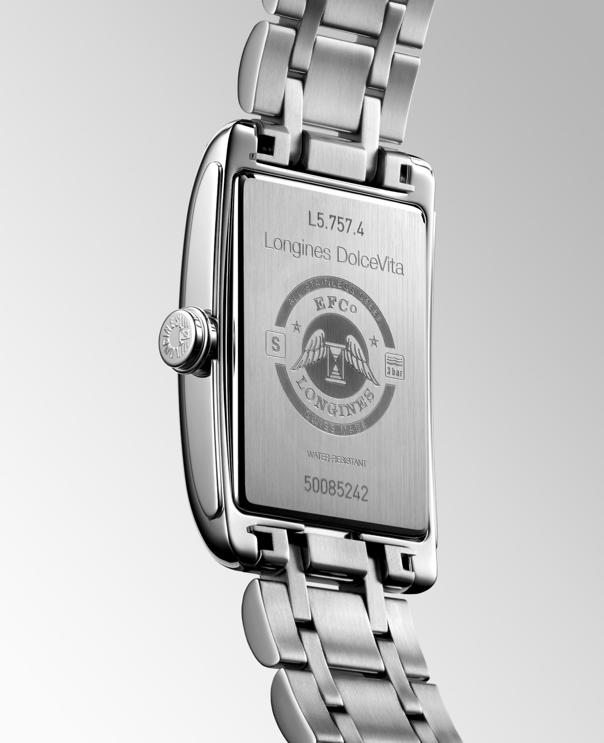 Longines DolceVita 27.70mm Silver "Flinqué" Dial Unisex Watch L57574716