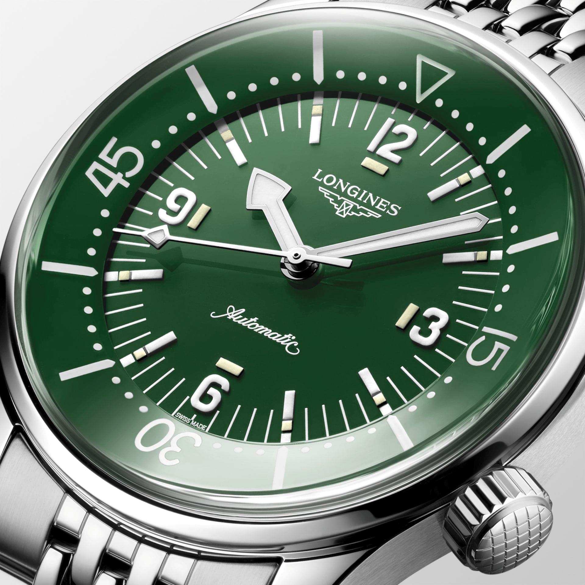 Longines Legend Diver 39mm Green Dial Men's Watch L37644066