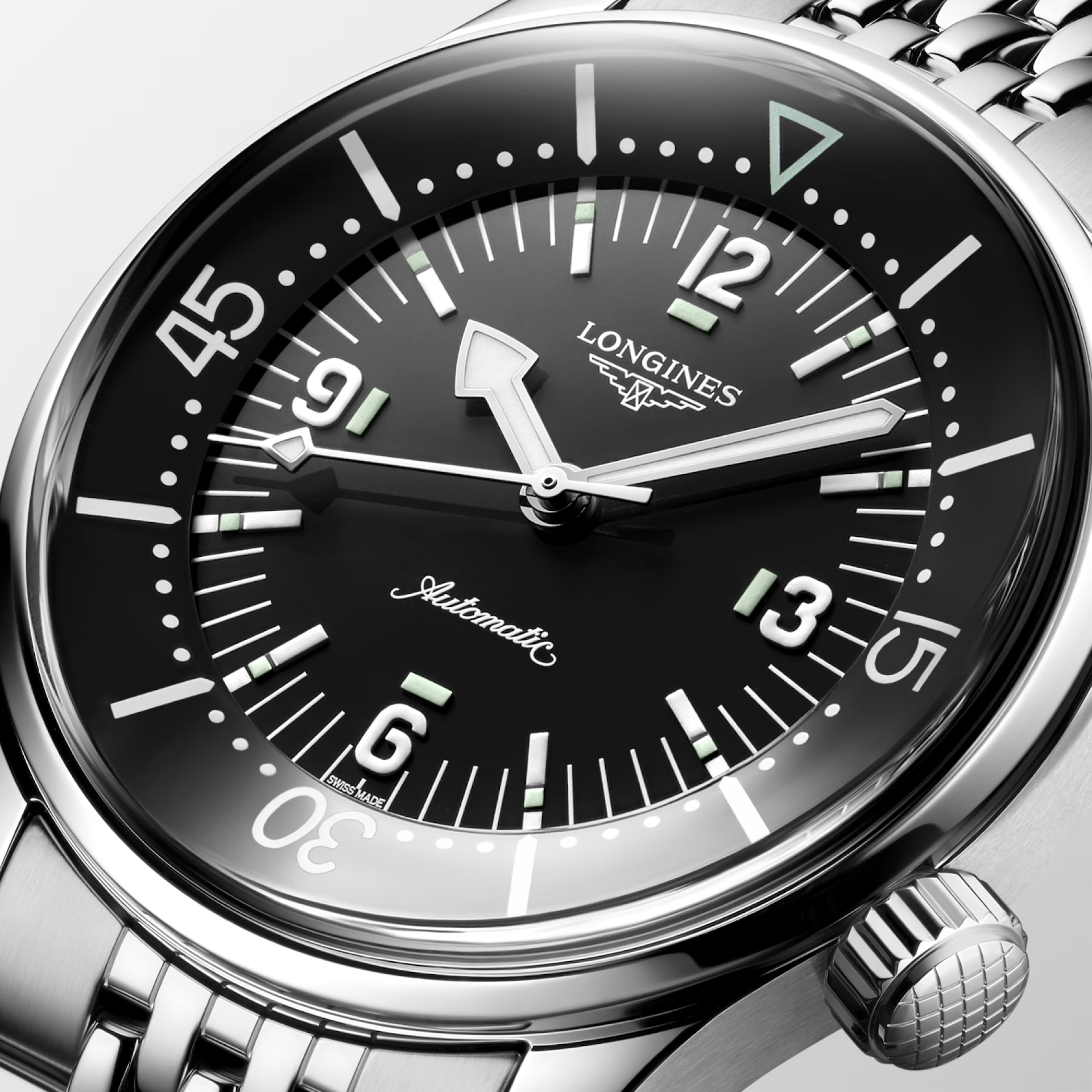 Longines Legend Diver 39mm Black Dial Men's Watch L37644507