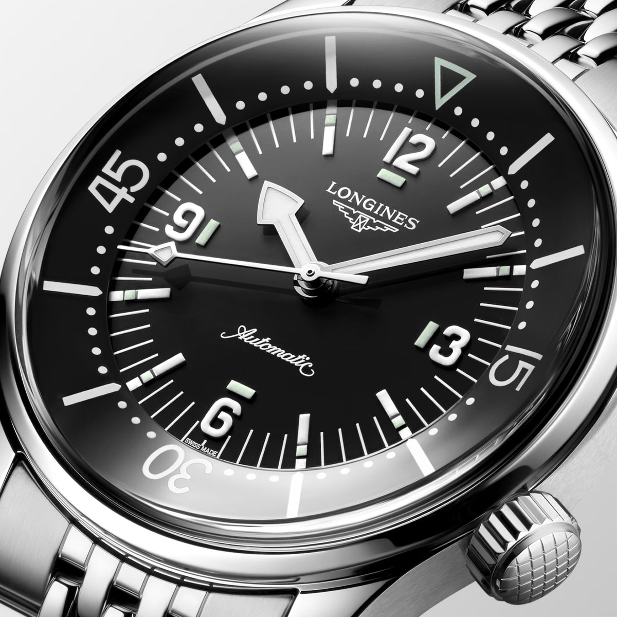 Longines Legend Diver 39mm Black Dial Men's Watch L37644507