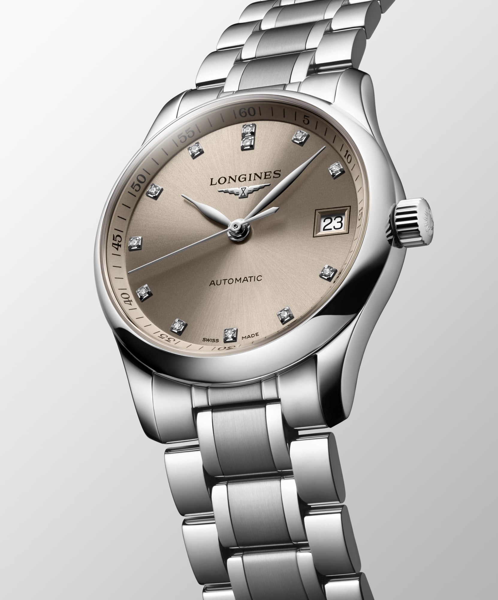Longines Master Collection 34mm Beige Dial Women's Watch L23574076