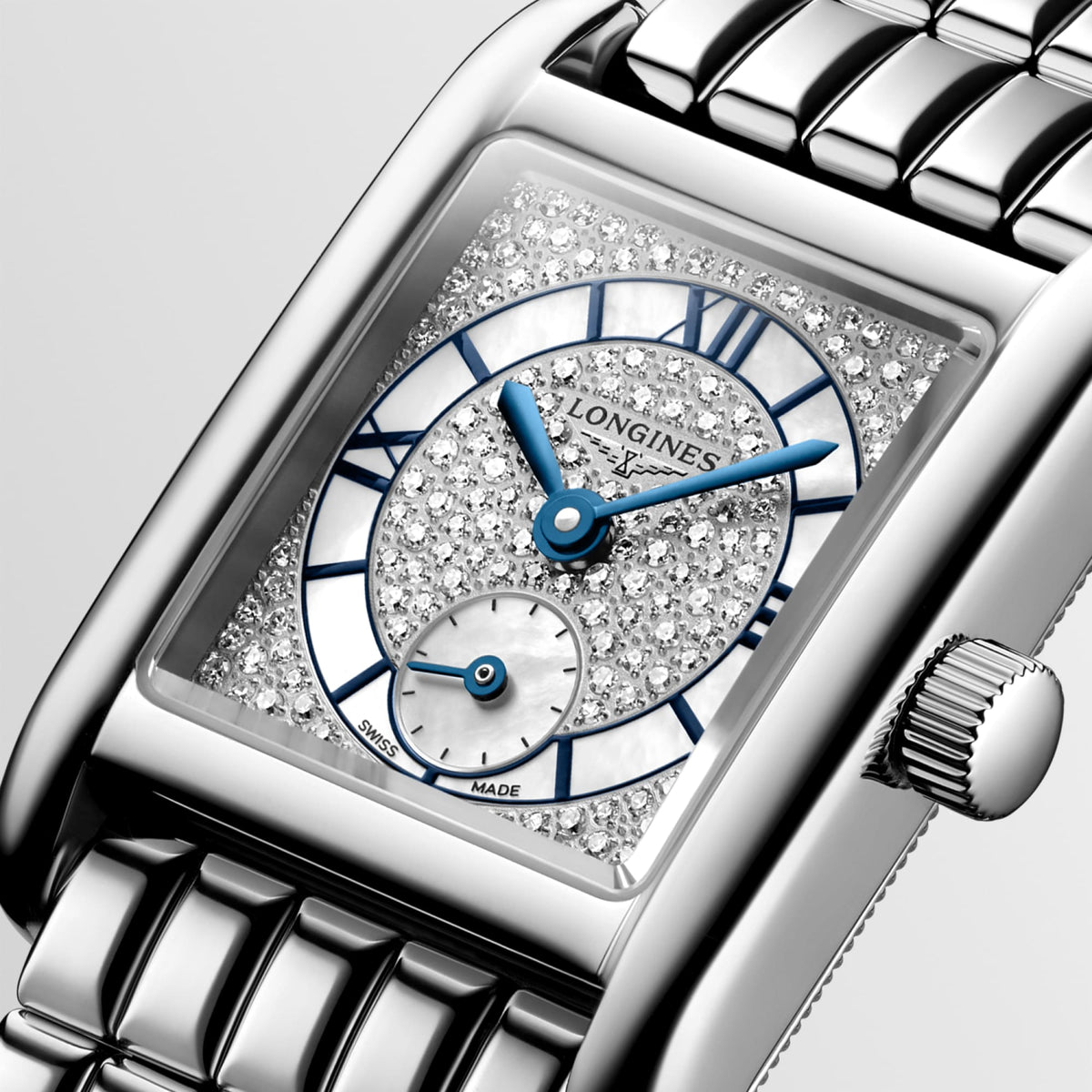 Longines Mini DolceVita Diamond 21.5mm White Dial Women's Watch L52004876