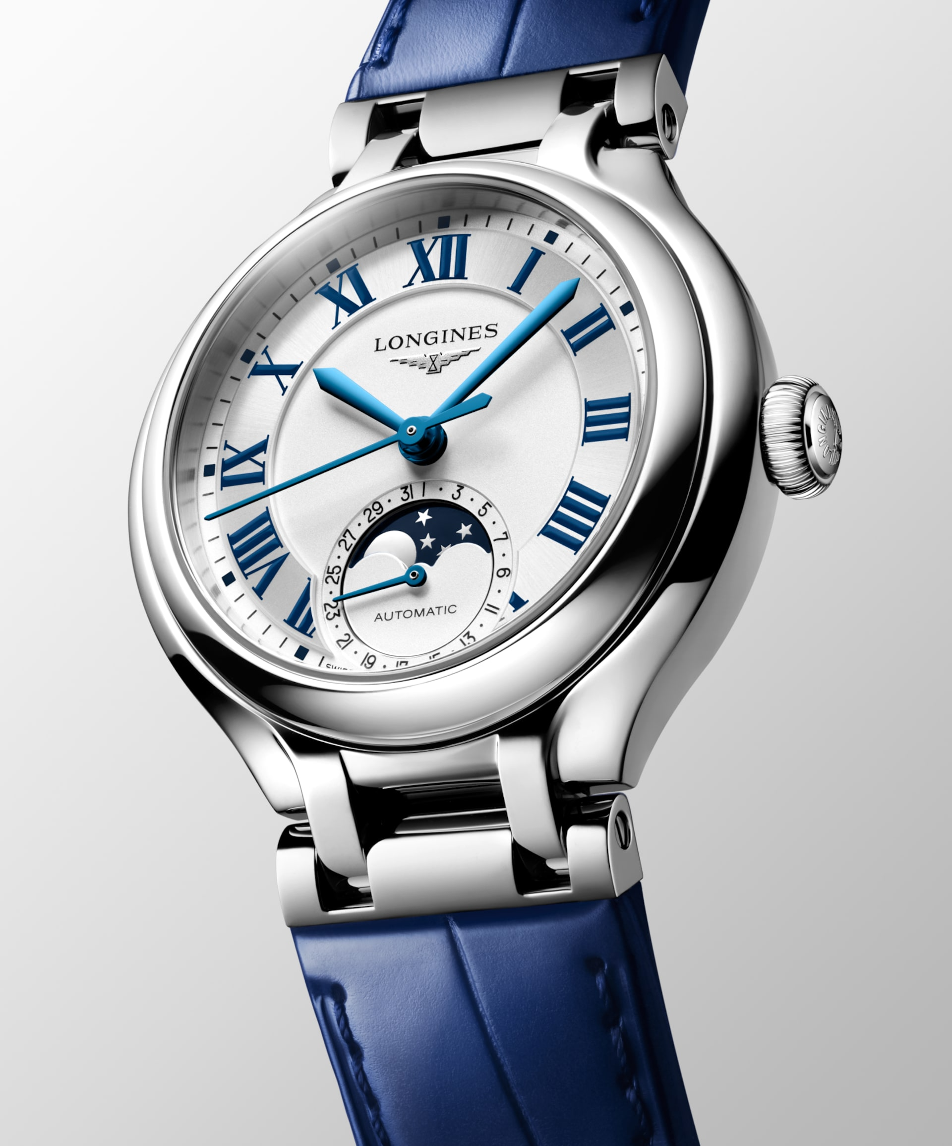 Longines PrimaLuna Moonphase 34mm Opaline Ivory Dial Women's Watch L81264712