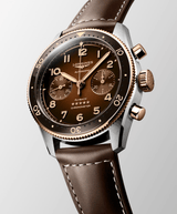 Longines Spirit Flyback 42mm Chronograph Brown Sunray Men's Watch L38215592
