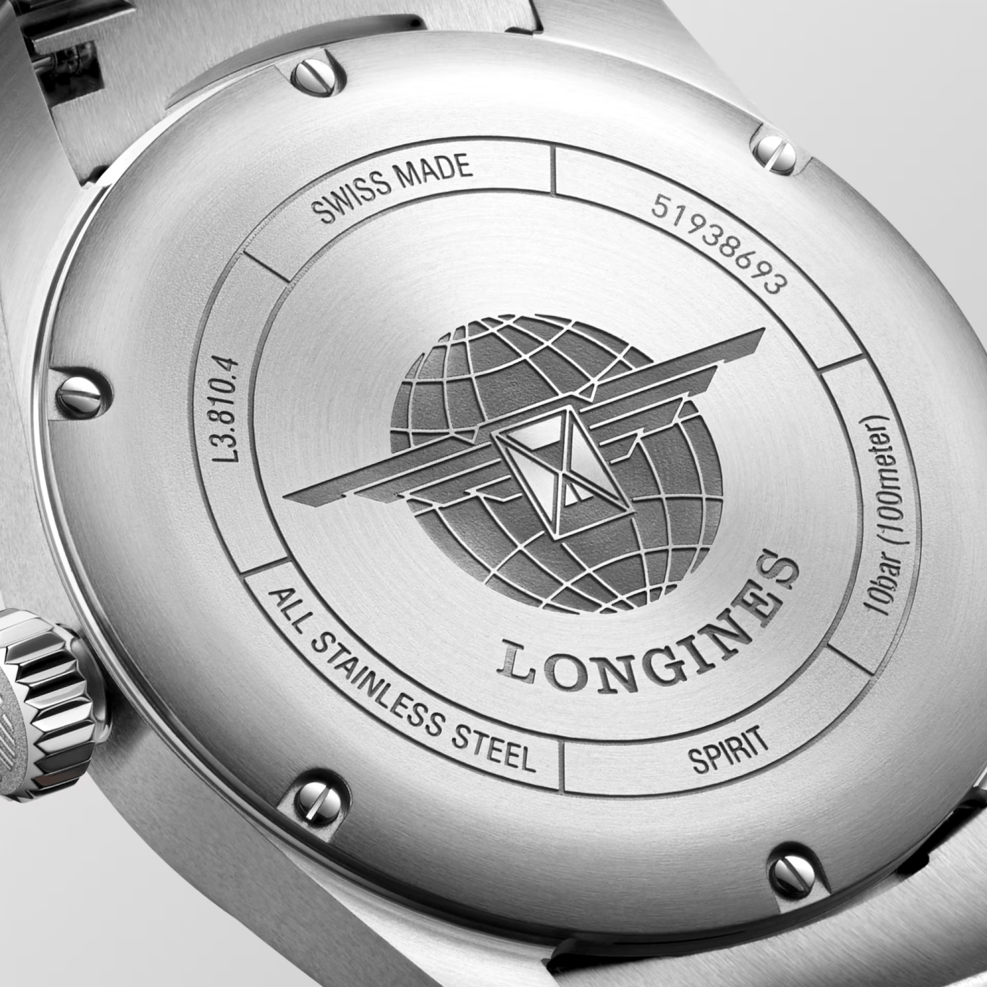 Longines Spirit 40mm Chronometer Blue Dial Steel Men's Watch L38104936