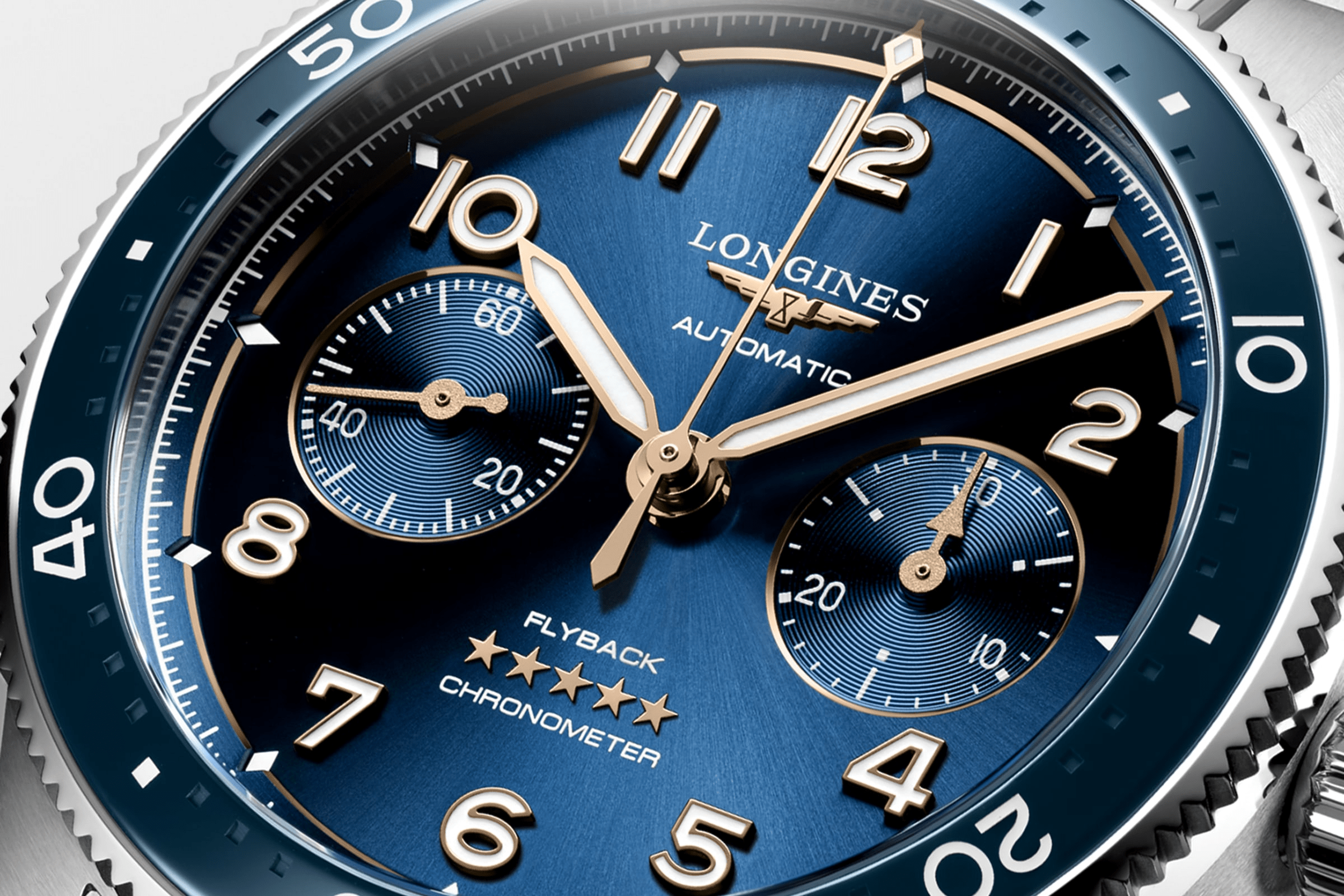 Longines Spirit Flyback 42mm Chronograph Blue Dial Men's Watch L38214936