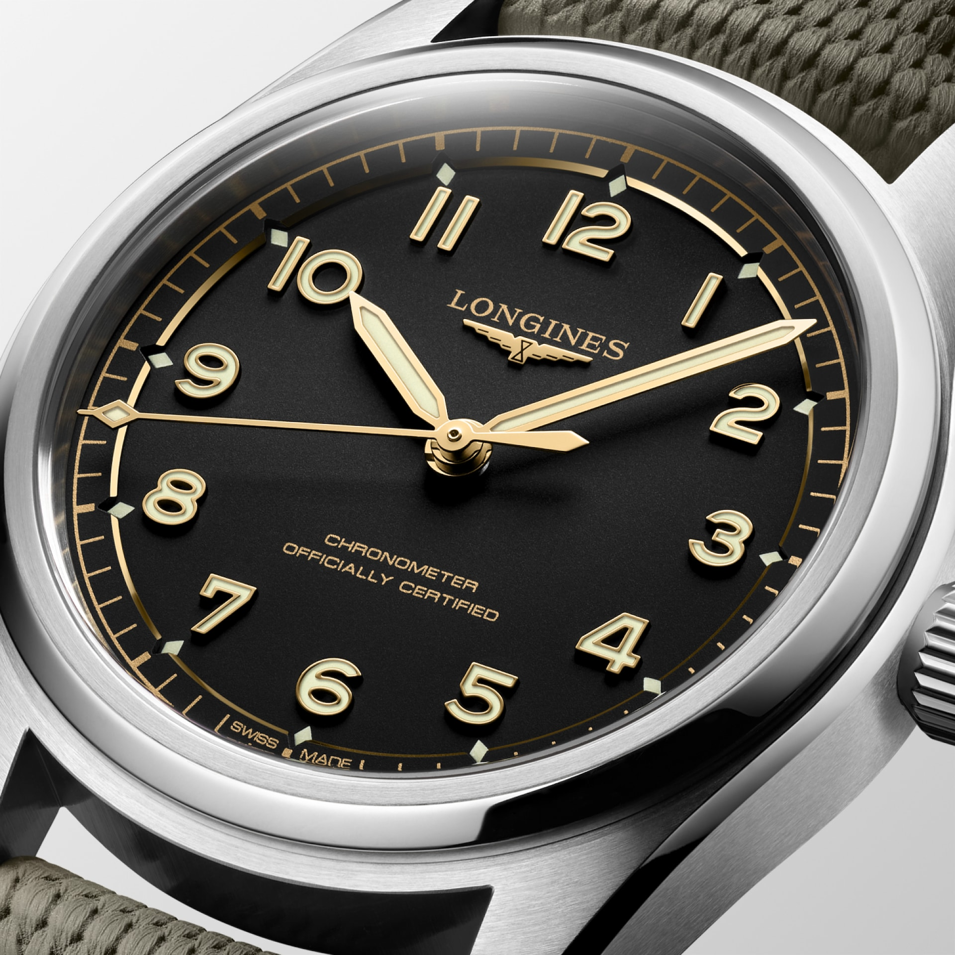 Longines Spirit Pilot 39mm Black Matt Dial Men's Watch L38094539