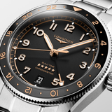 Longines Spirit Zulu Time 39mm Black Matt Dial GMT Men's Watch L38024506