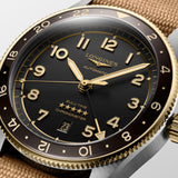 Longines Spirit Zulu Time 42mm Anthracite Dial Men's Watch L38125539