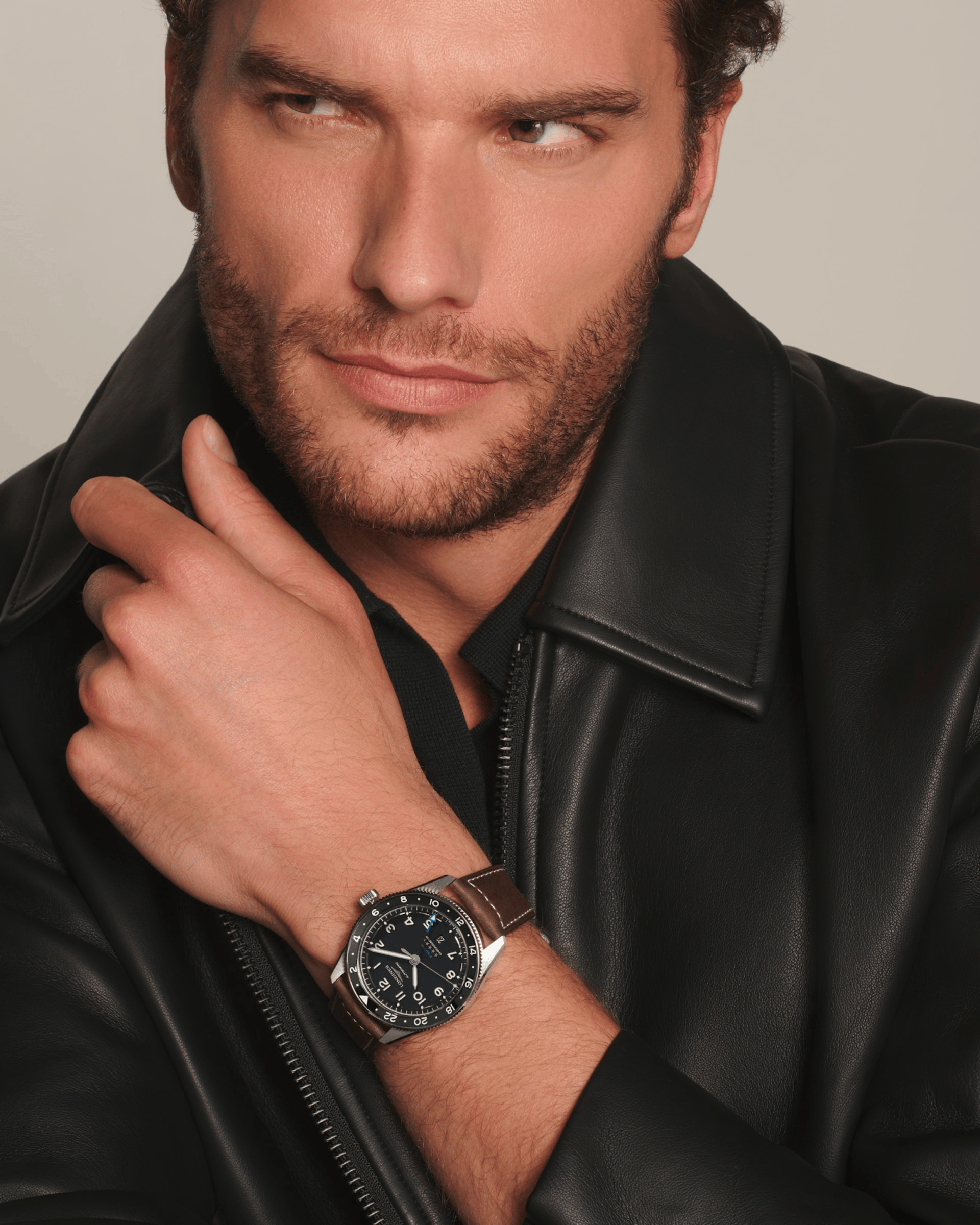 Longines Spirit Zulu Time 42mm Black Dial Men's Watch L38124532