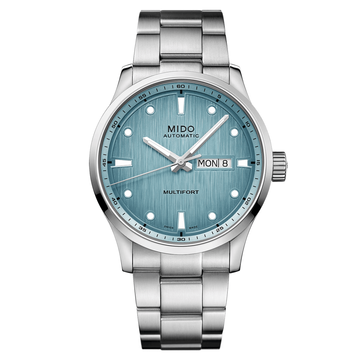 Multifort M Freeze Light Blue 42mm Stainless Steel Men's Watch M0384301104100