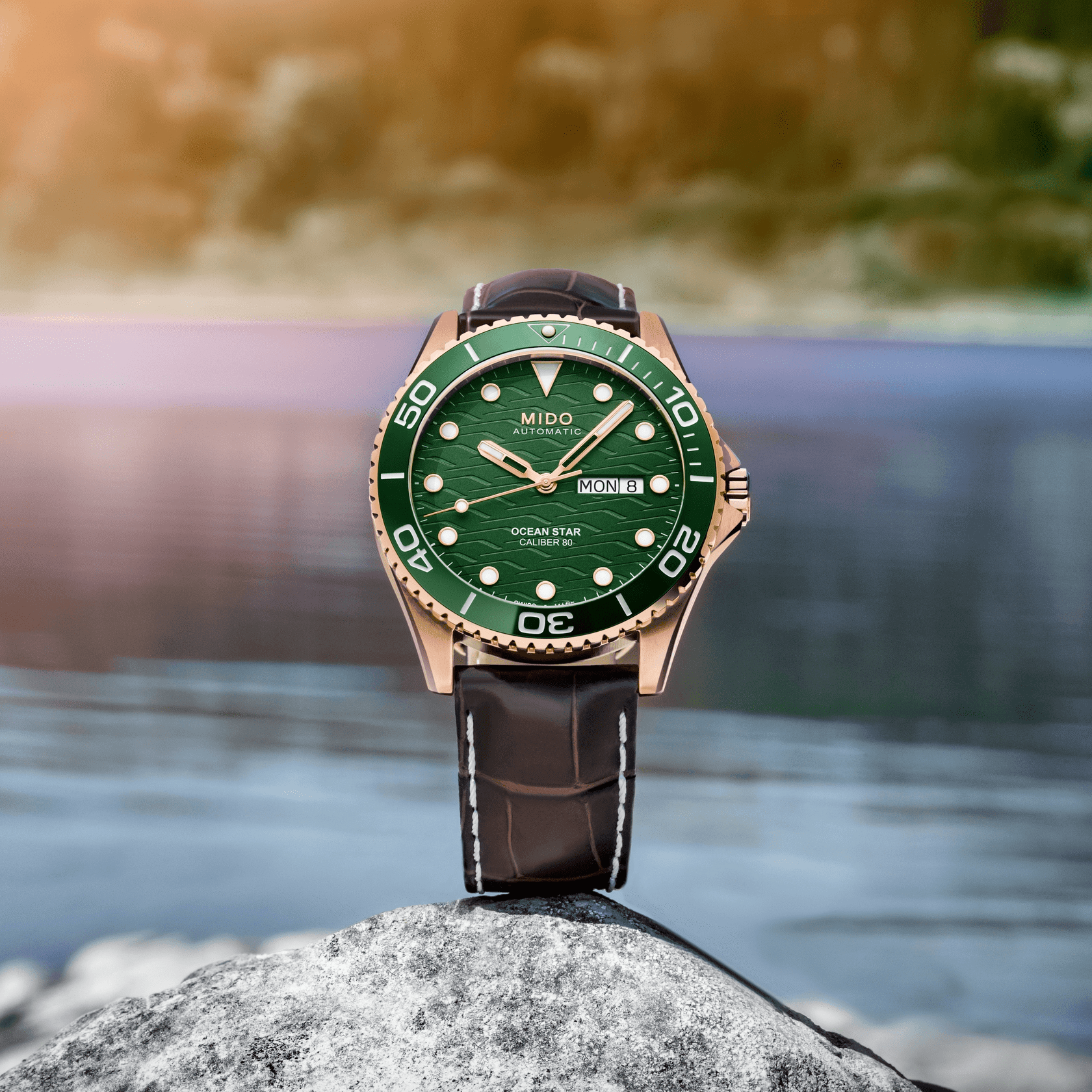 Mido Ocean Star 200C 42.5mm Green Dial Men's Watch M0424303609100