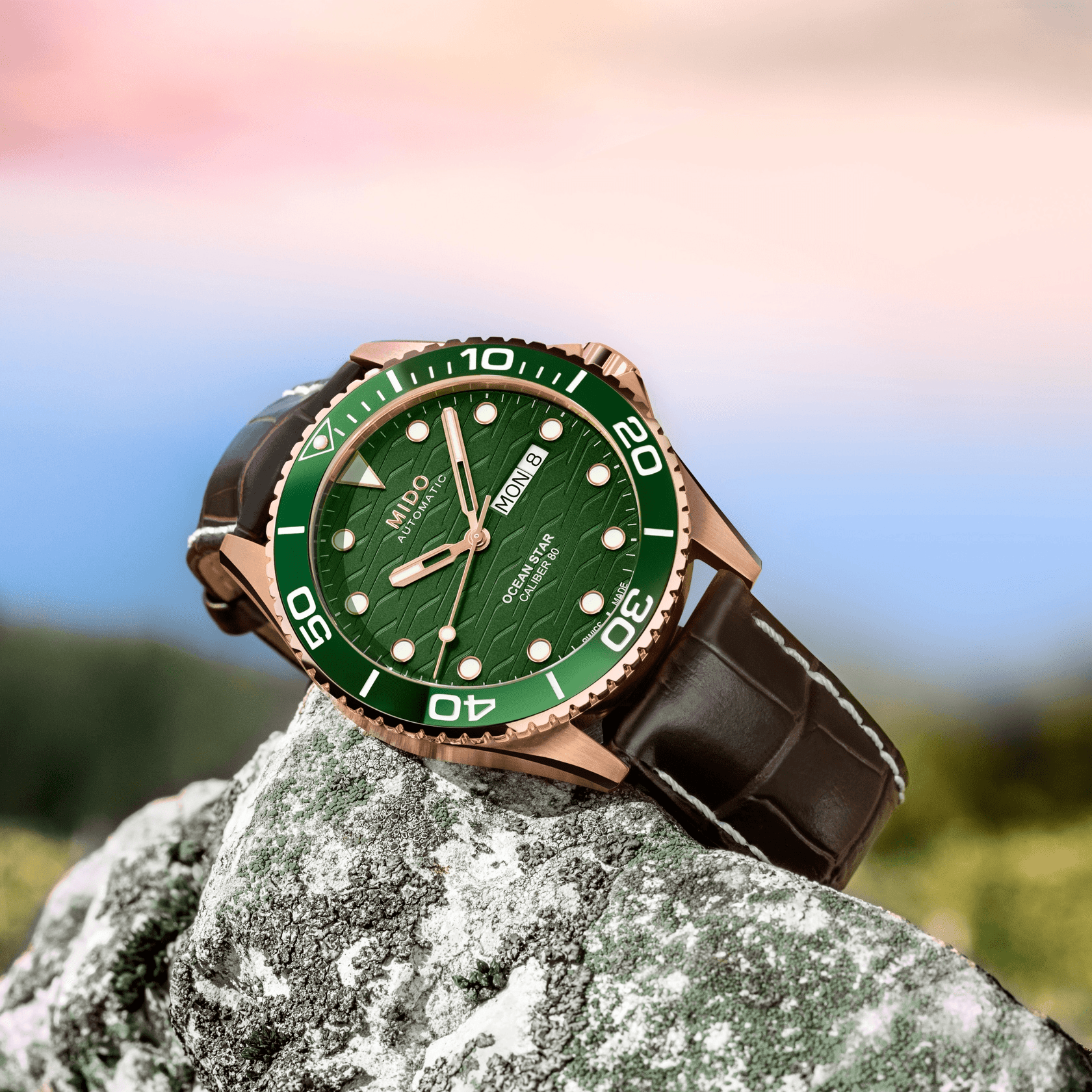Mido Ocean Star 200C 42.5mm Green Dial Men's Watch M0424303609100