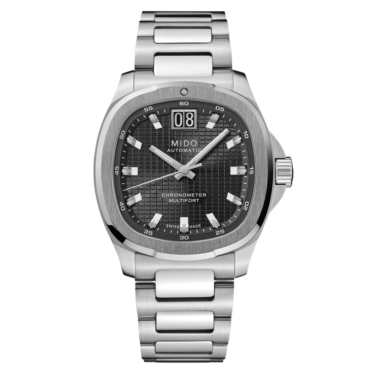 Mido Multifort TV Big Date Chronometer 40mm Black Dial Men's Watch M0495671105100