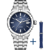 Maurice Lacroix AIKON Automatic 42mm Blue Dial Set Men's Watch AI6008-SS00F-430-C