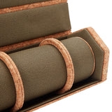 WOLF Cortica Triple Hexagon Watch Roll With Capsule Cork 668361