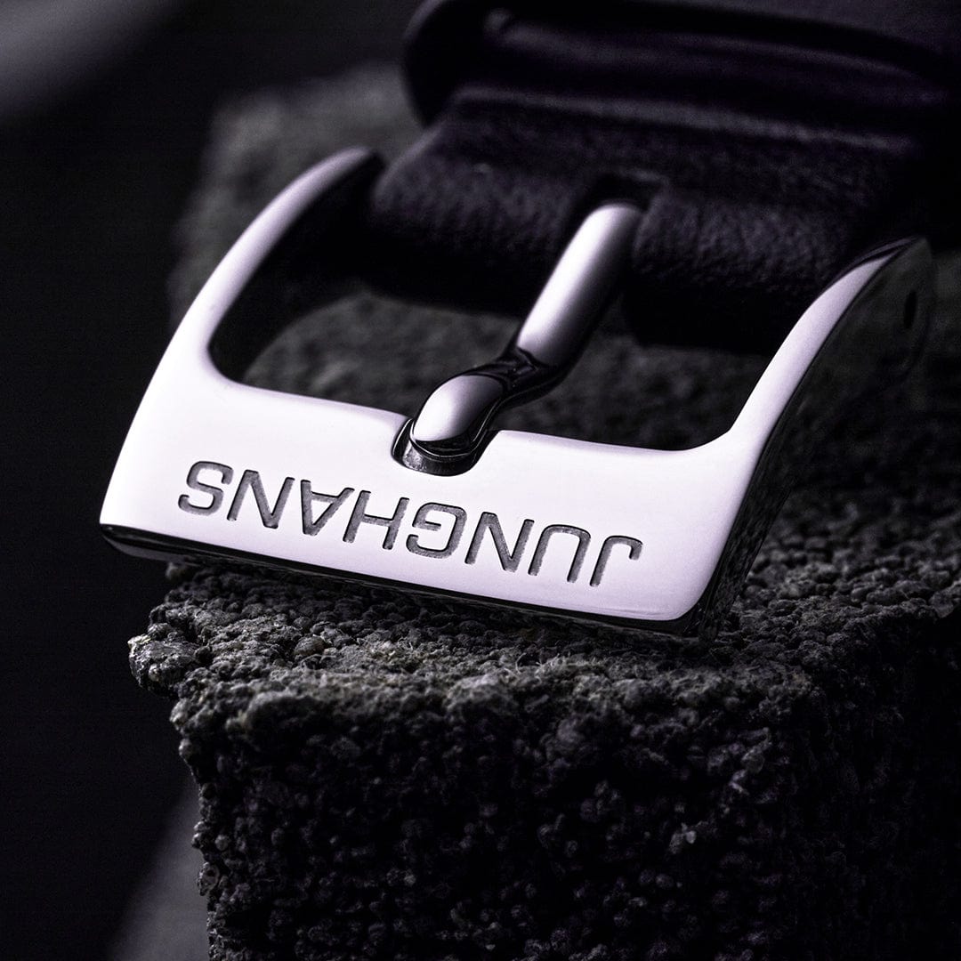 Junghans Max Bill Chronoscope Bauhaus 40mm Matt Black Dial Men's Watch 27/4409.02