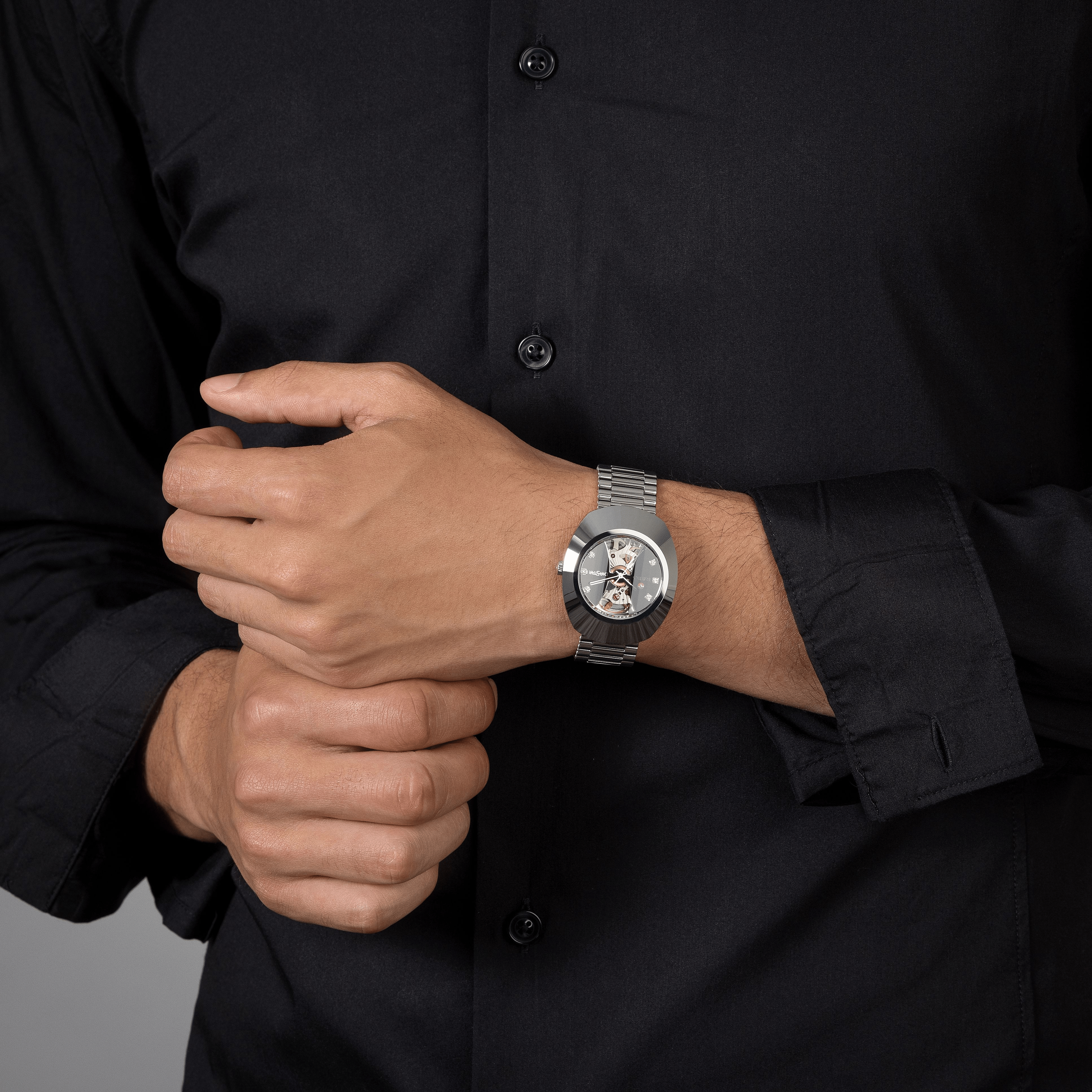 RADO DiaStar Original Open Heart 35mm Black Dial Men's Watch R12063103