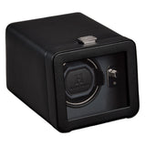 WOLF Windsor Single Watch Winder With Cover Black 4525029