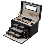 WOLF Heritage Small Black Jewelry Box 280002