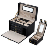 WOLF Heritage Small Black Jewelry Box 280002