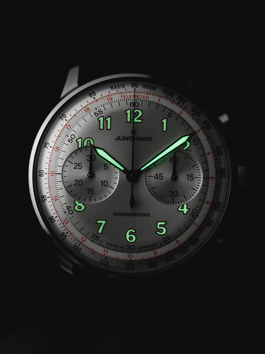 Junghans Telemeter 40.8mm Matt Silver Dial Men's Watch 27/3380.02
