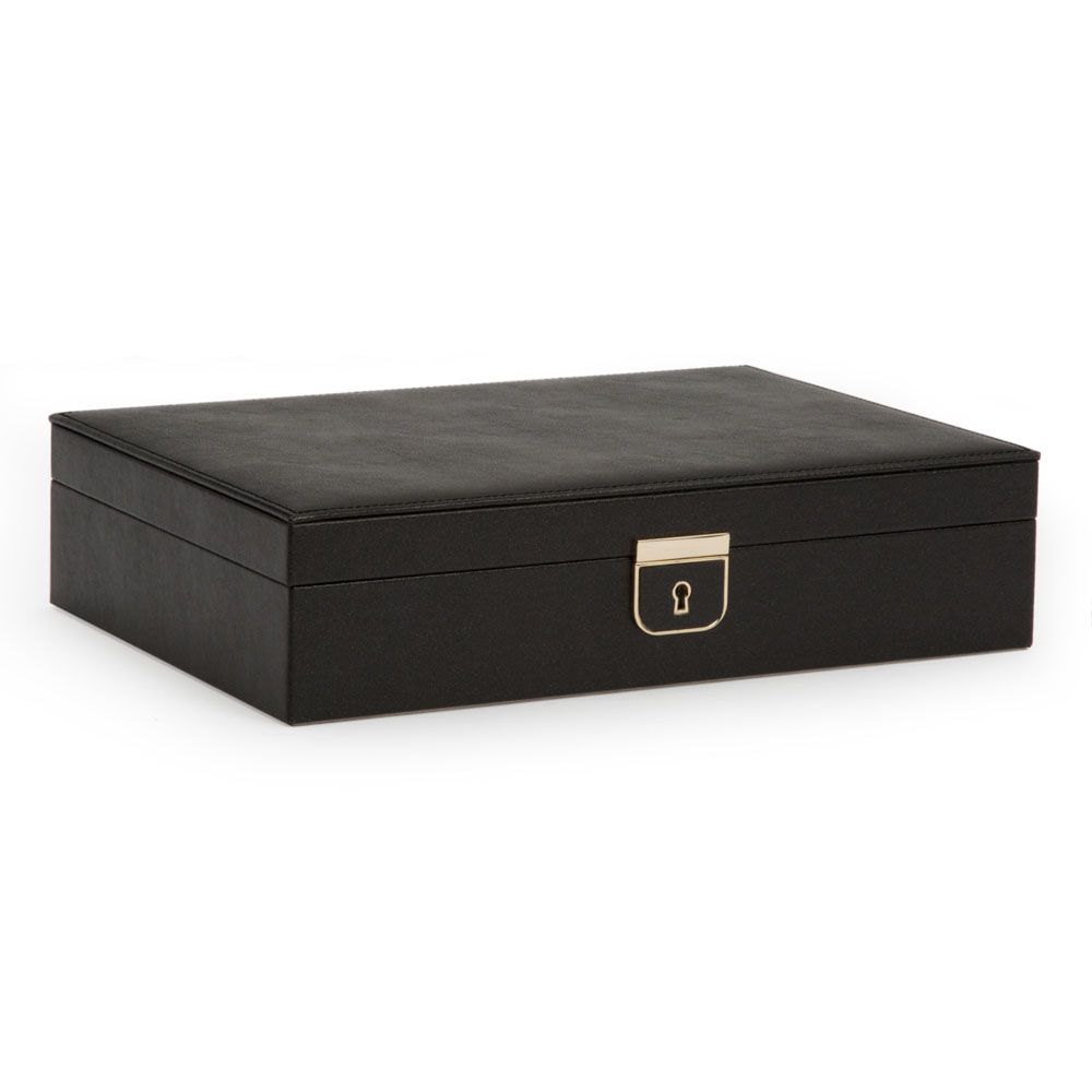 WOLF Palermo Black Anthracite Medium Jewelry Box 213202