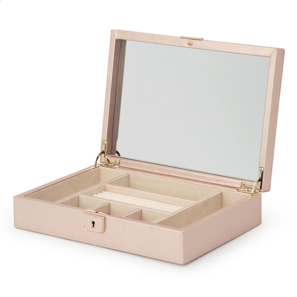 WOLF Palermo Rose Gold Medium Jewelry Box 213216
