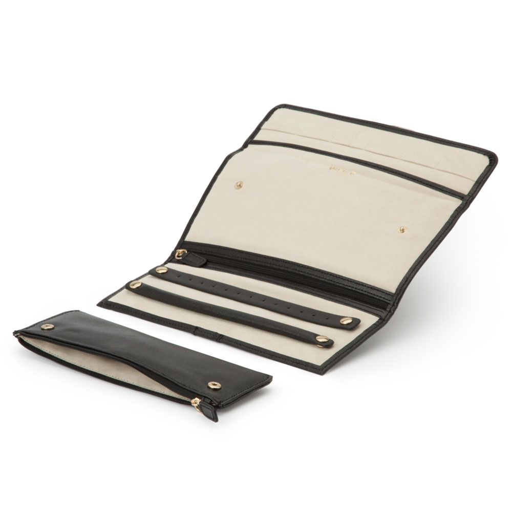 WOLF Palermo Black Anthracite Jewelry Roll 213402