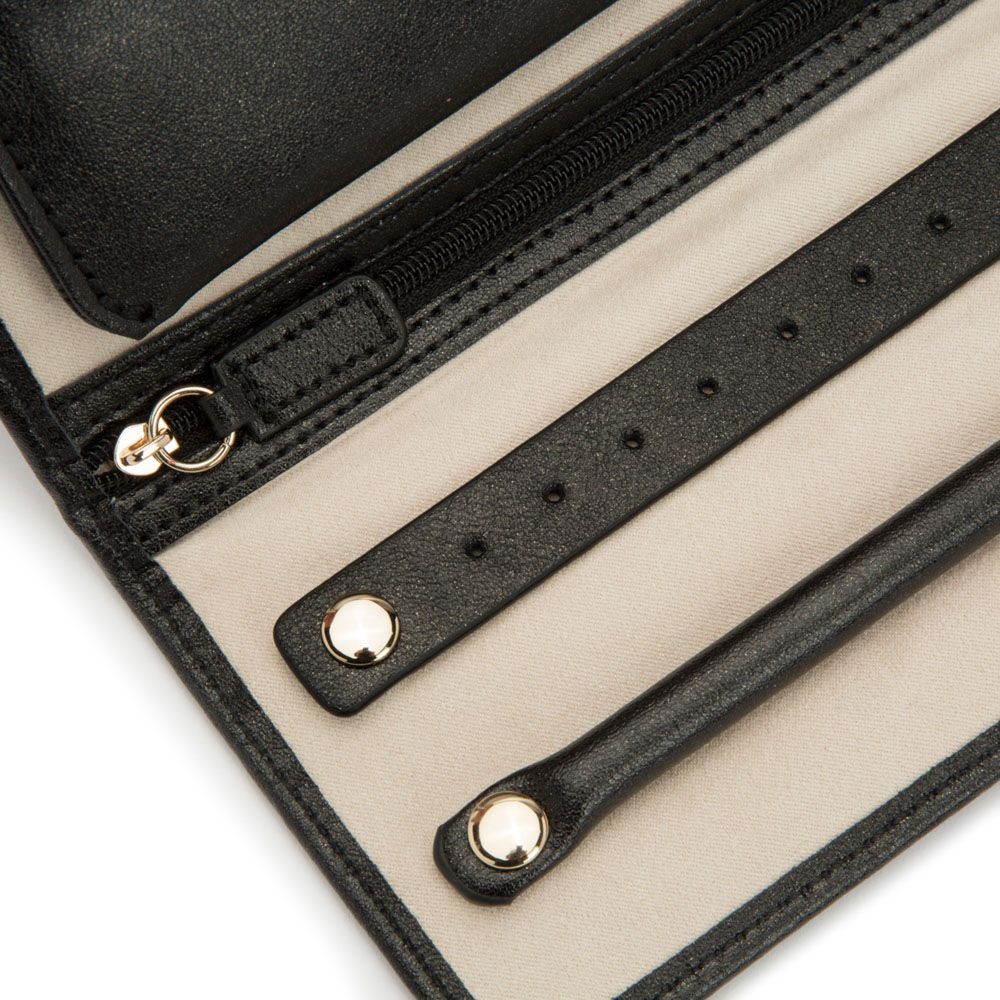 WOLF Palermo Black Anthracite Jewelry Roll 213402