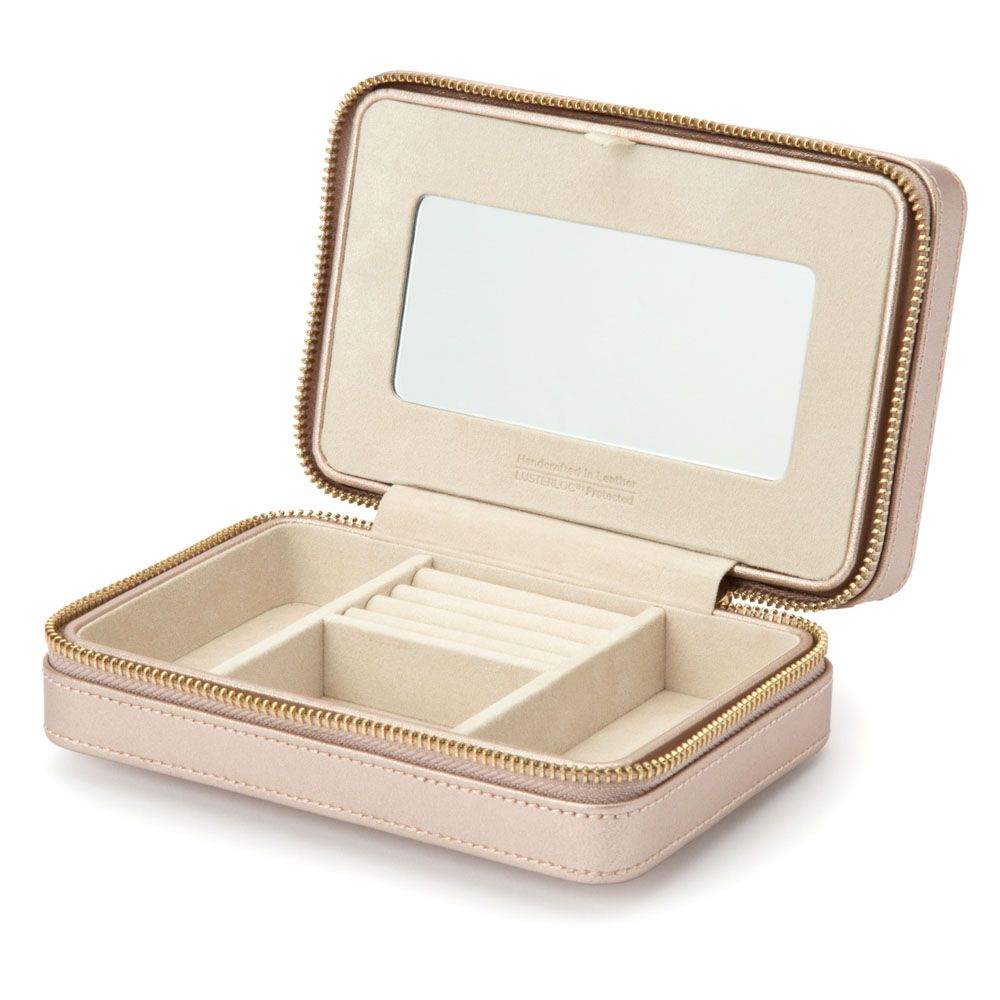 WOLF Palermo Rose Gold Zip Case 213616